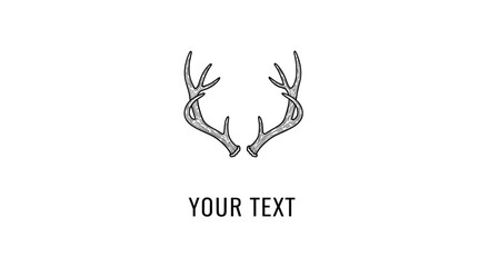 Nature Inspired Business Card Design with Antlers Minimalist and Clean Aesthetic Look Awesome