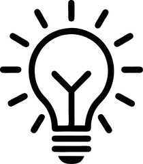 hand drawing light bulb on blackboard