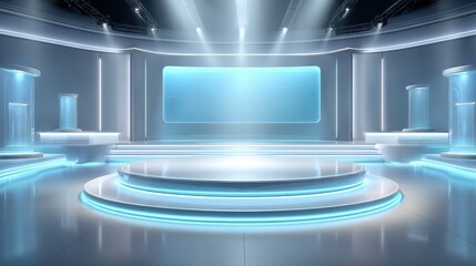 Futuristic Presentation Stage Design