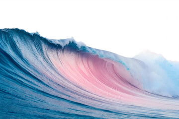 Majestic Ocean Wave Pastel Hues and Dynamic Flow