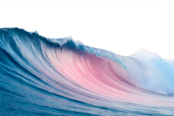 Majestic Ocean Wave Pastel Hues and Dynamic Flow