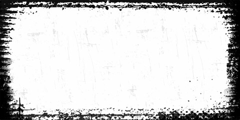 Grunge vignette edge overlay with old photograph texture vintage frame border, distressed retro photo effect Computer designed grunge border