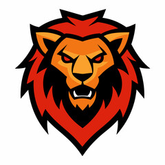 Fototapeta premium lion head vector illustration