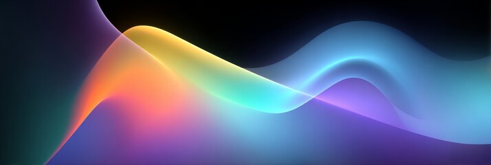 Abstract Colorful Flowing Lines