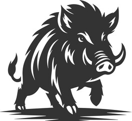 Boar animal drawing vector