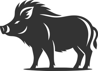 Boar animal drawing vector