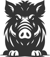 Boar animal drawing vector