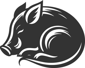 Boar animal drawing vector