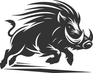 Boar animal drawing vector