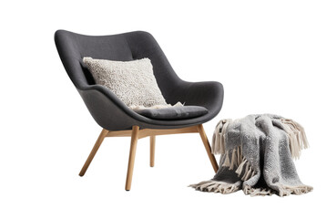 Ozy modern chair with soft cushions plush supportive relaxation