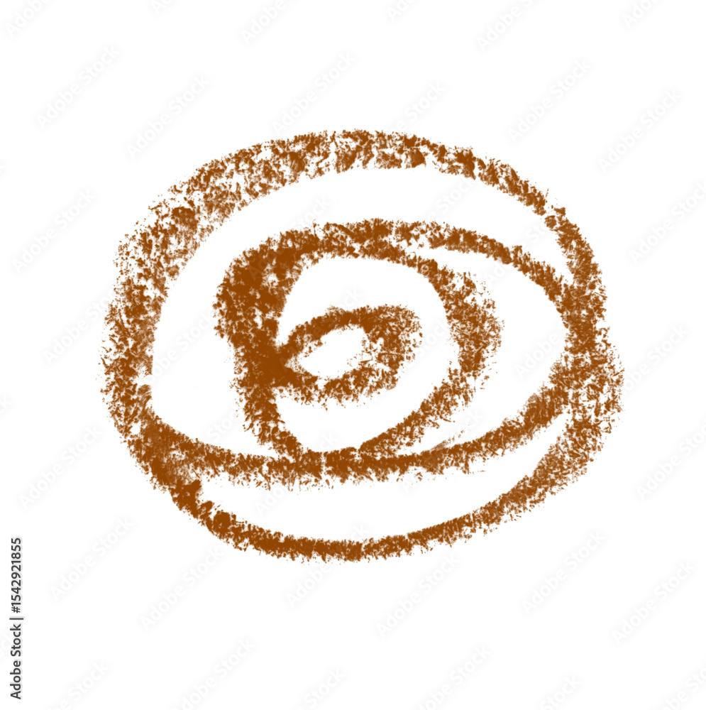 Poster abstract earth tone circle design element with rough texture for creative projects and artistic comp