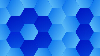 Midnight Blue Honeycomb Vector Layered Polygon Abstract Pattern