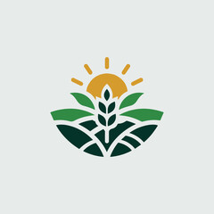 agriculture logo design vector 