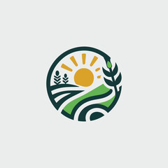 agriculture logo design vector 