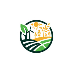 agriculture logo design vector 