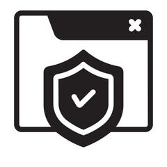Security glyph icon