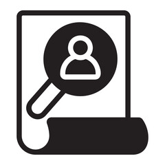 Inspection glyph icon