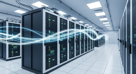 Data Center for Fast Internet Connection Servers