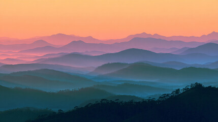 Obraz premium sunrise in mountains