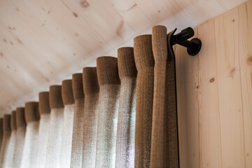 Sunlight Filtering Through Textured Drapes