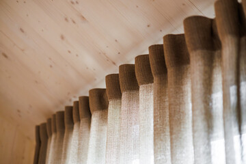 Sunlight Filtering Through Textured Drapes