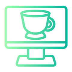 Coffee gradient icon