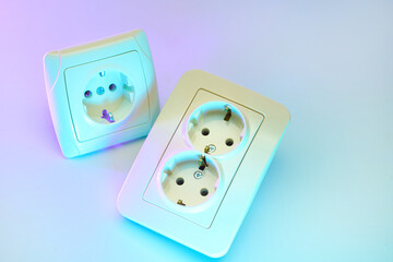 Different electrical sockets,connecting devices