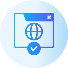 Passport gradient icon