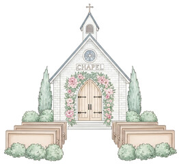 Charming Chapel with Floral Decor