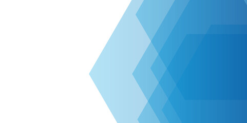 Abstract clean modern background with layered blue hexagons. Smooth gradient from light blue to darker blue tones. Geometric, minimalist, corporate, and futuristic, used for business, technology