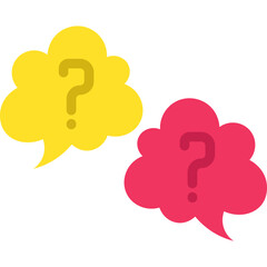 Question in Chat Bubble