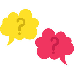 Question in Chat Bubble