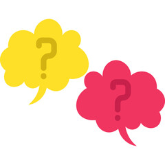 Question in Chat Bubble