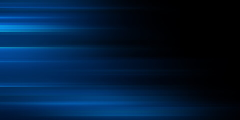 Digitally generated image of blue light and stripes moving fast
