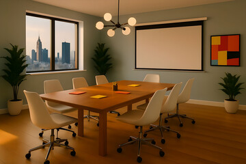 table in a conference room