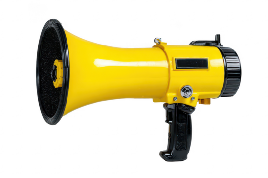 Yellow Megaphone Loudspeaker (9)