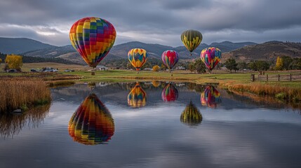 Obraz premium hot air balloon,