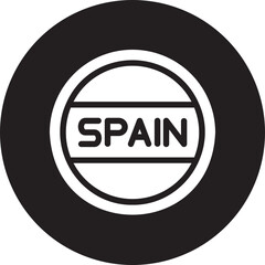 made in spain glyph icon