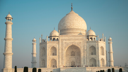 Taj Mahal mausoleum in Agra.