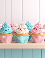 cupcakes with icing