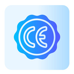 Obraz premium ce gradient icon
