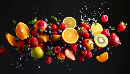 delicious fresh fruits 