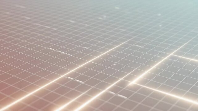 Minimalist Digital Grid Background with Flowing White Data Lines and Gentle Glowing Intersections on Soft Gradient