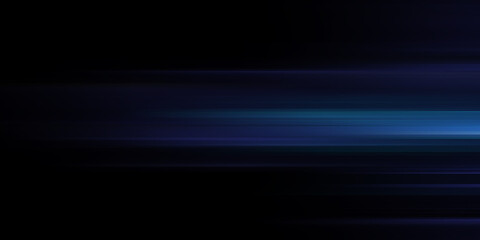 Digitally generated image of blue light and stripes moving fast

