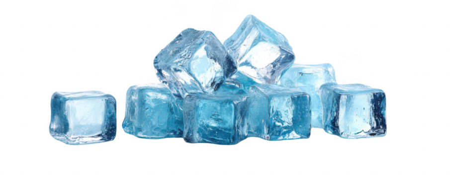 Ice Cubes on a Surface