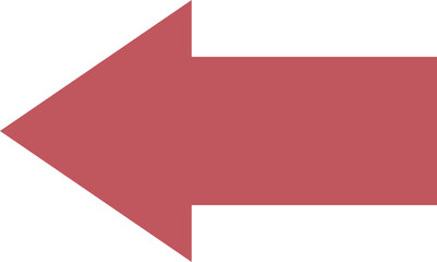 Arrow left icon -1- red