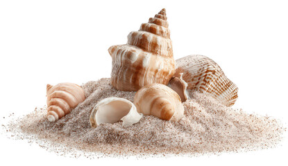 Shells on Beach Sand