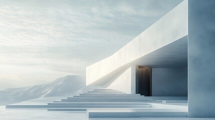 Obraz premium A white magazine cover, sleek and elegant with no content