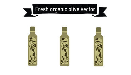 Fresh organic olive vector
