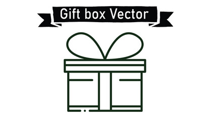 Gift box vector